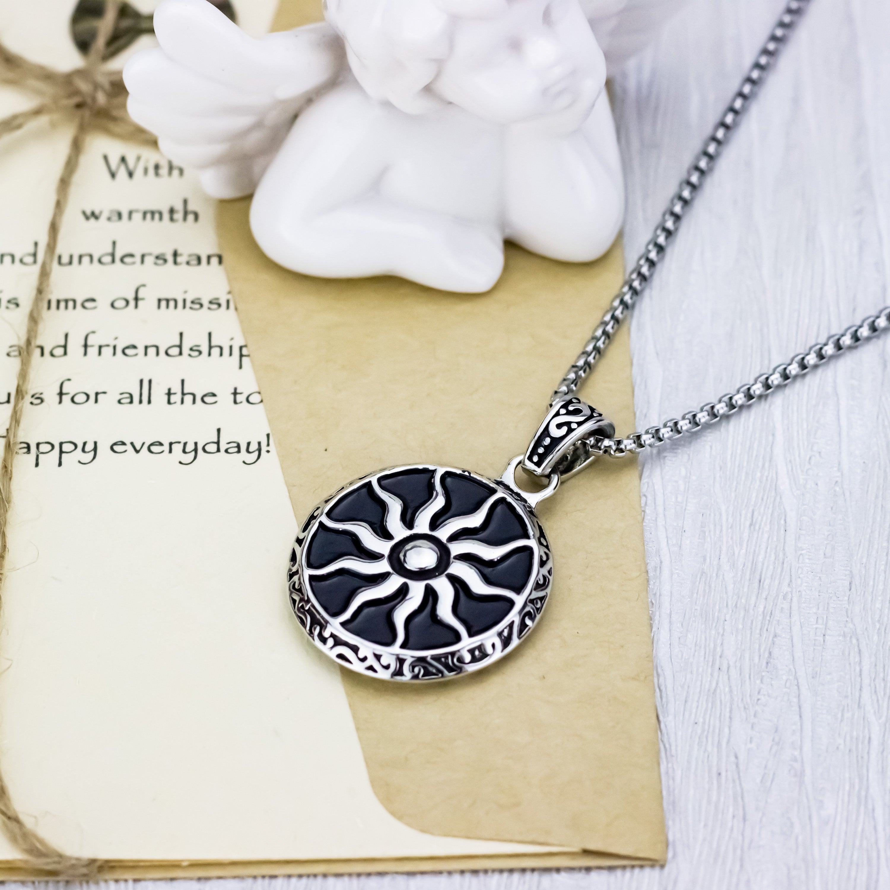 New Silver Sun Pendant