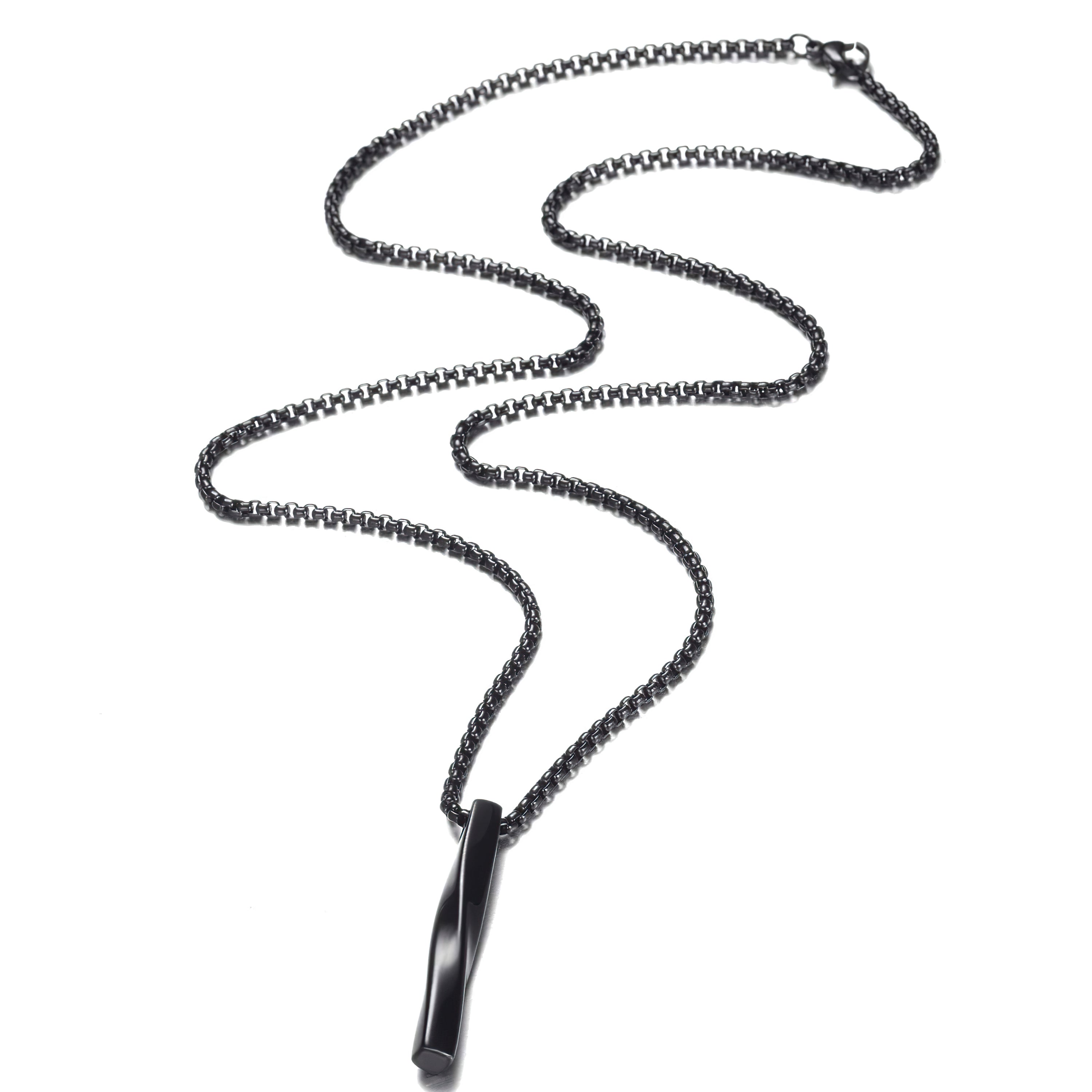 New Black Curved Pendant